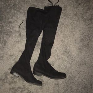 dsw thigh high suede boots